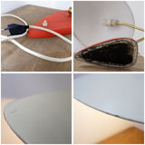 Large Italian metal table lamp in Mid-Century Modern style - 1950s