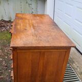 Old solid wood desk
