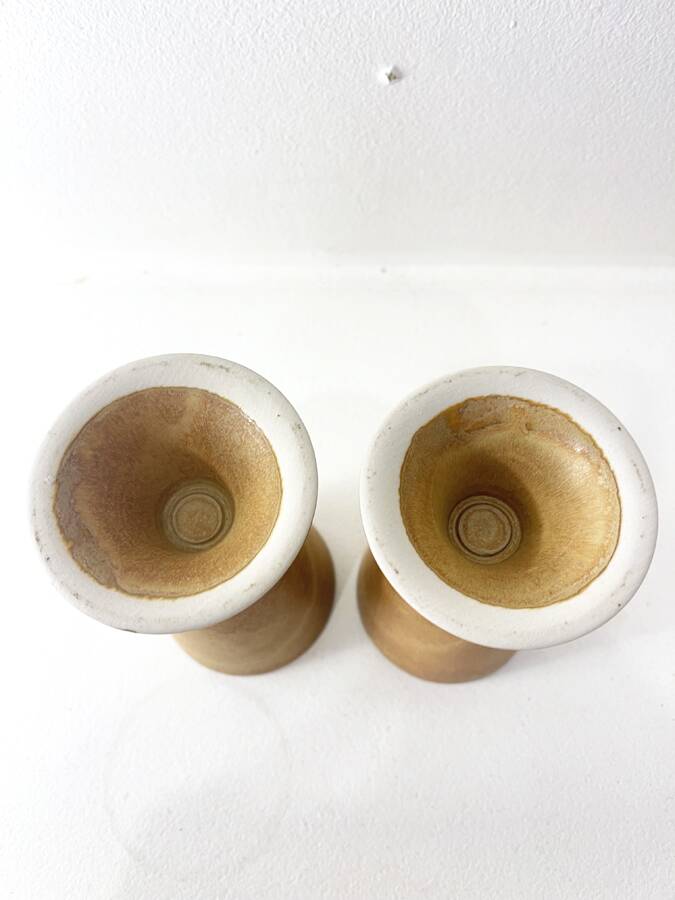 Paire mazagrans en grès, 1970