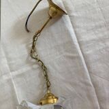 Period suspension lamp 1900 in opaline