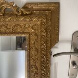 Antique Gilded Mercury Wall Mirror Napoleon III 71x57cm