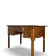 Italian pine wood centre writing desk from the 1960s, a reproduction o