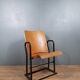 Vintage folding seat in wood and iron N°11