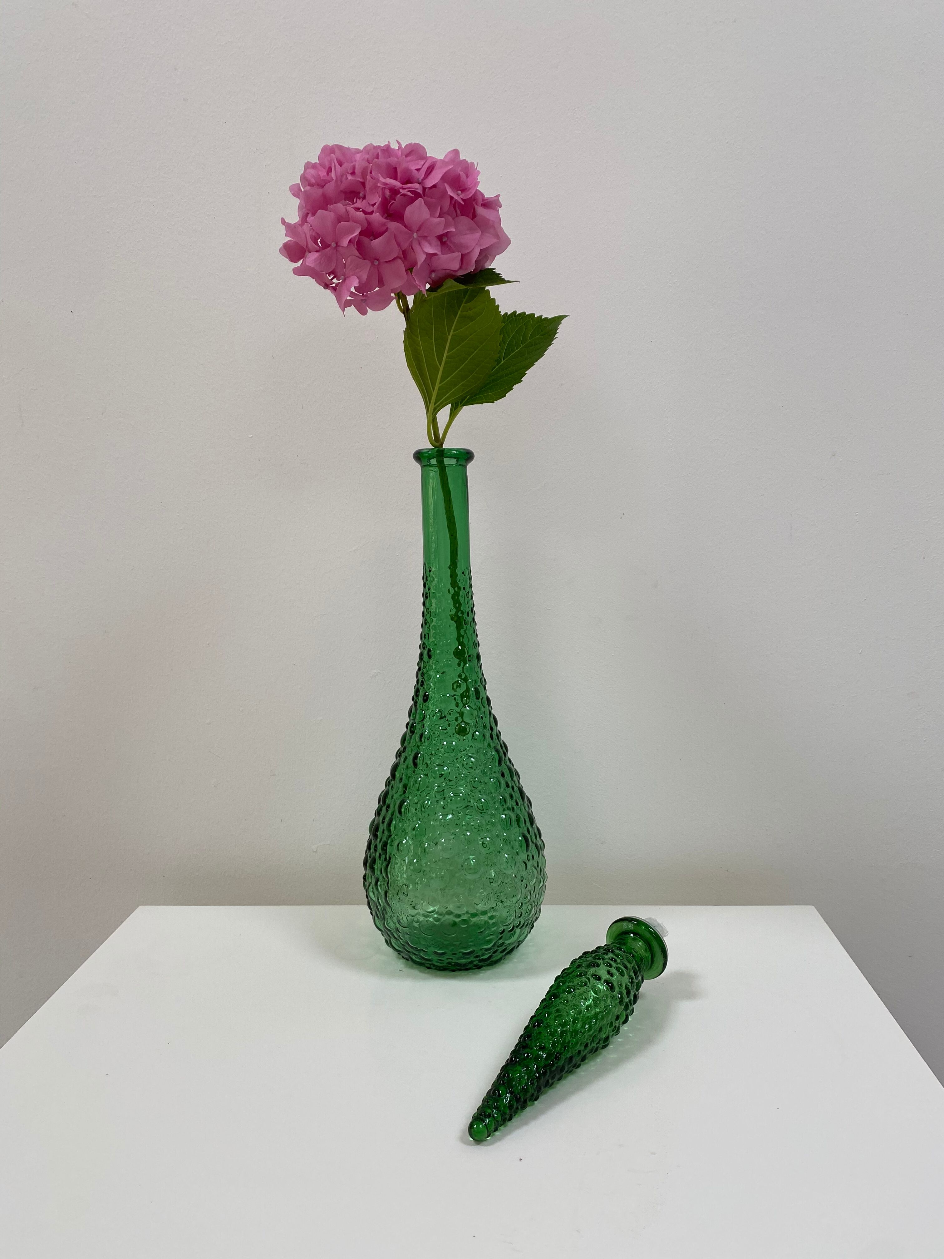 Vintage Green Carafe Empoli Italy
