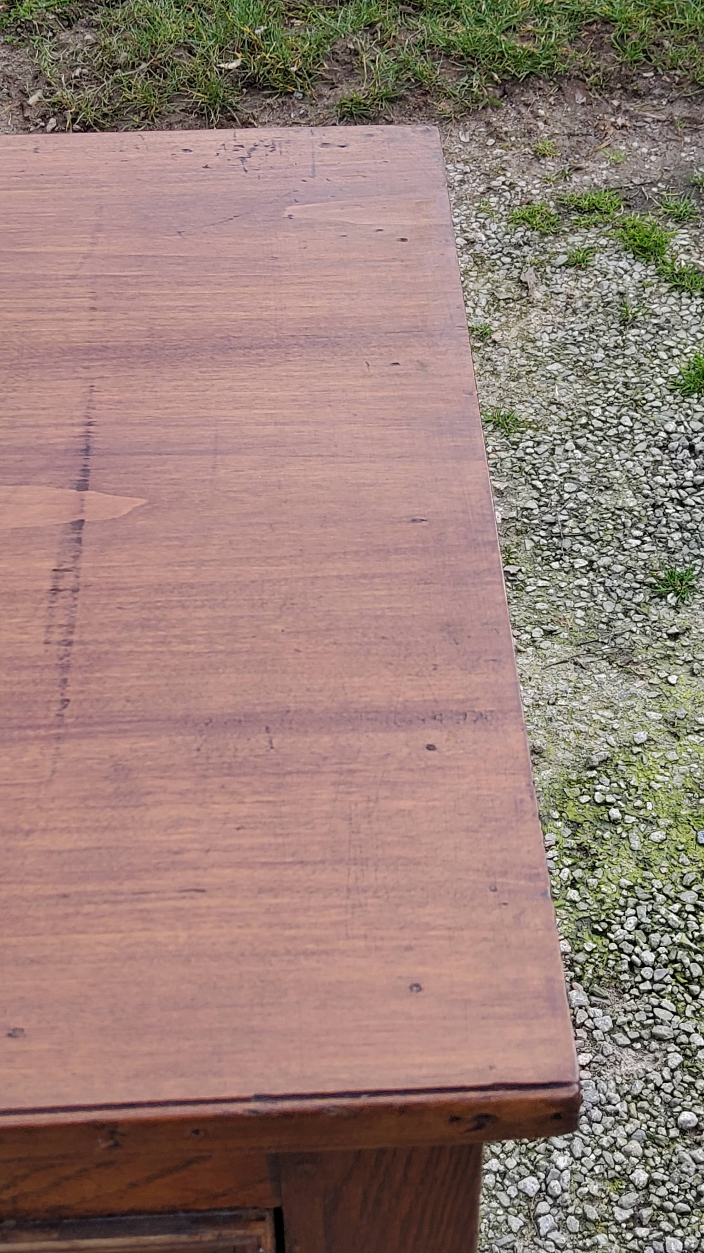 Parisian sideboard in solid oak and solid poplar early 20th century