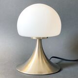 Vintage glass tip-touch mushroom table lamp / bed lamp