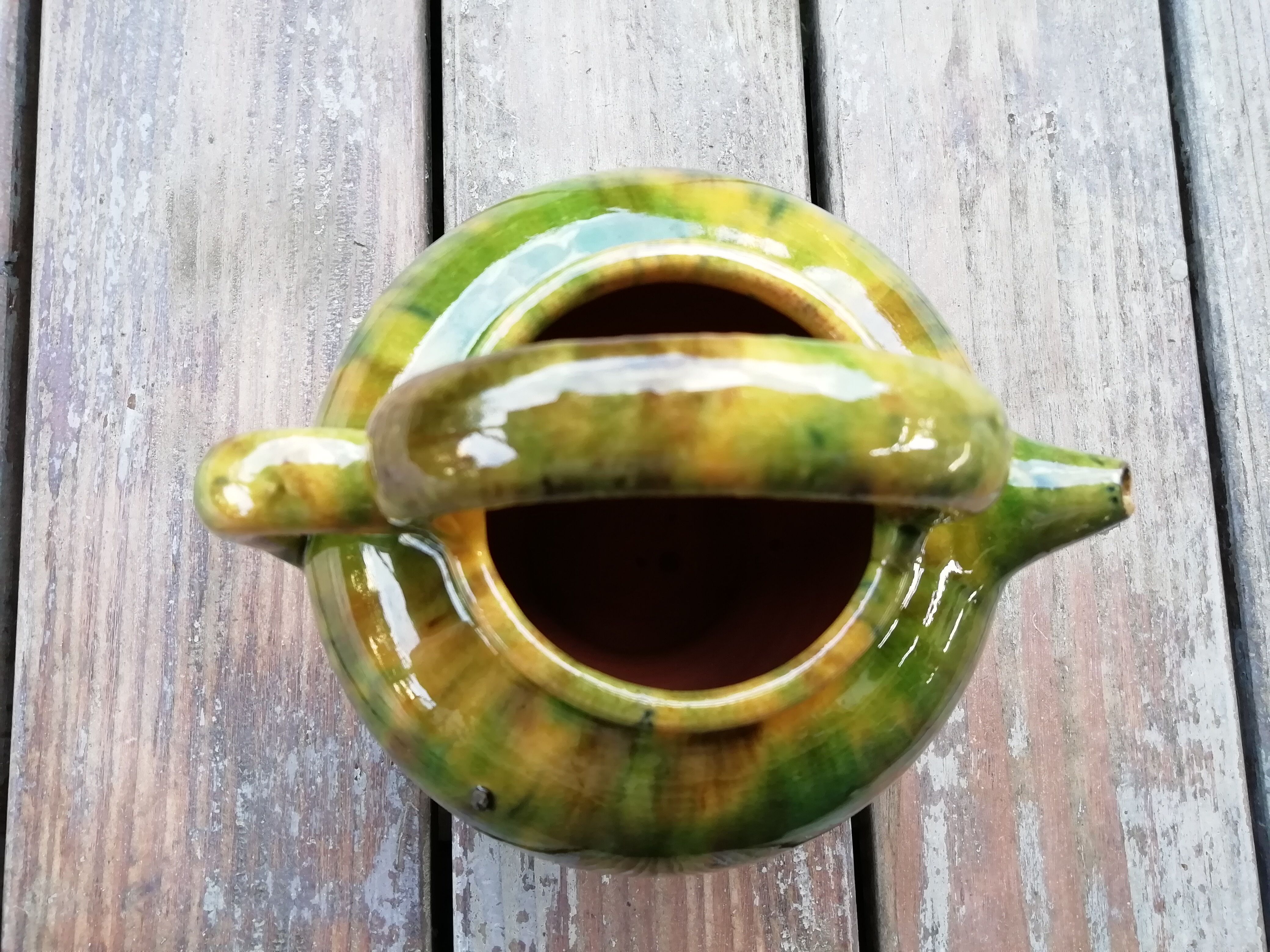 Gargoulette in glazed earth