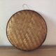 Bamboo and leather fruit basket