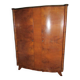 Small vintage Scandinavian walnut veneer cabinet, 1940s