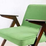 Green Bunny Armchair by Józef Chierowski, 1970s