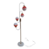 Vintage floor lamp with two-tone opaline balls