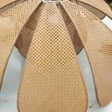 Lotus flower suspension in vintage cannage