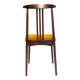 Beech chair with ochre boucle upholstery in mid-century style, Mr. Zielinski, Europe, 1960s.