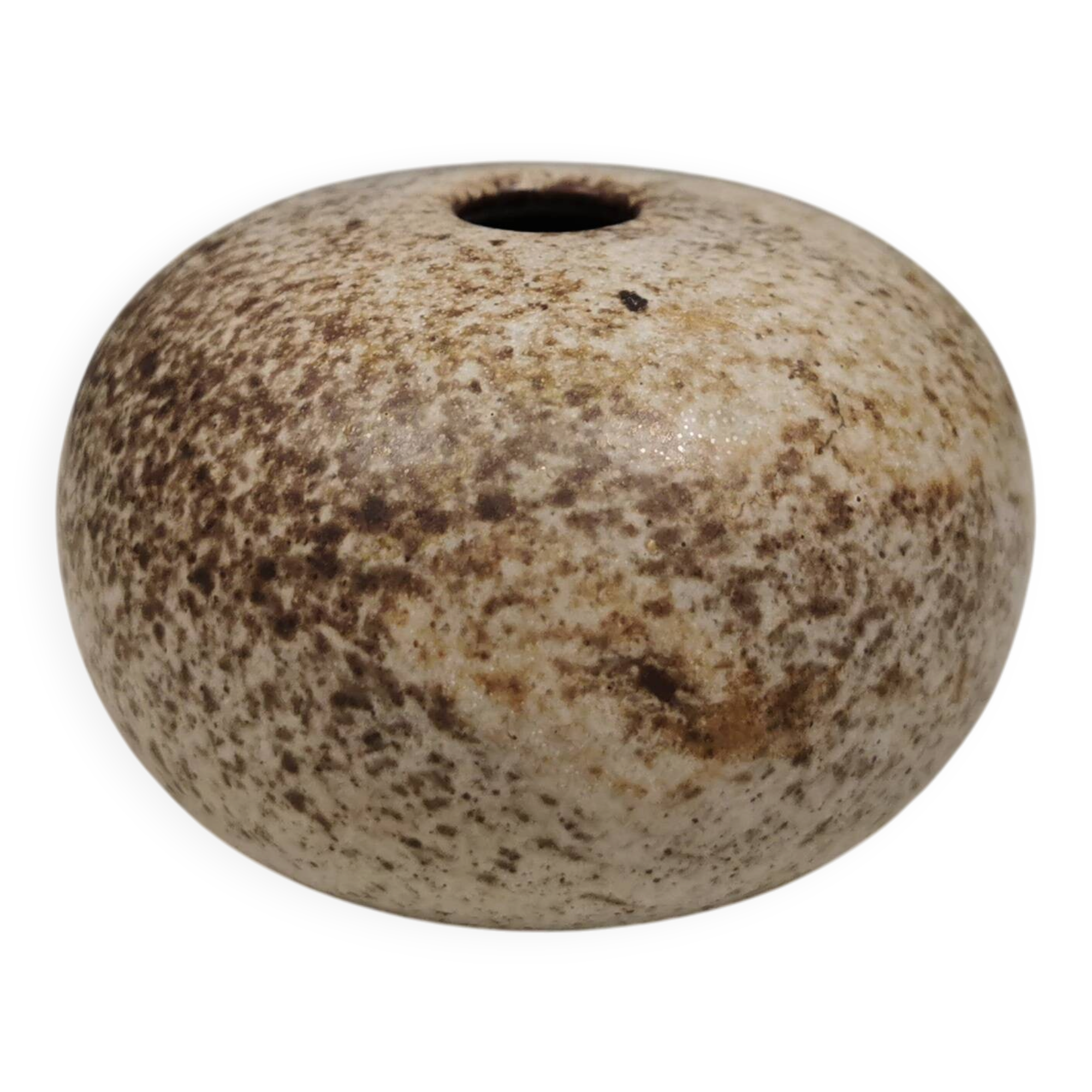 Small, lovely "hollow" ceramic vase, Danish from the 1970s.