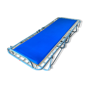 Lit d'appoint pliant vintage une personne 187x70 avec matelas d'époque