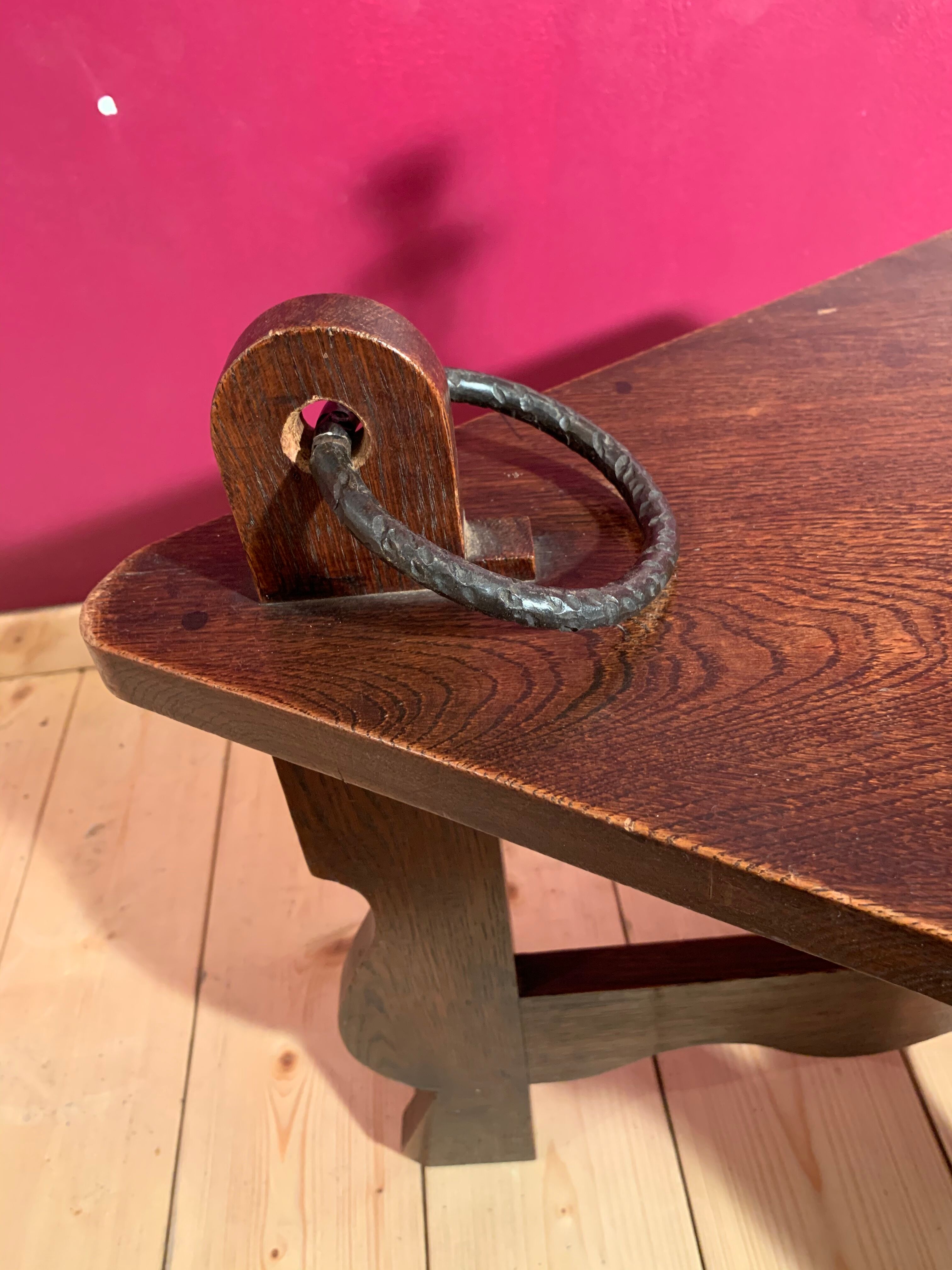 Modernist oak coffee table
