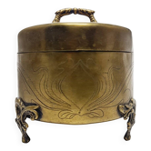 Art Nouveau sugar bowl from Szandrik, Hungary, 1890s