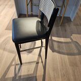 Red Edition black oak cane high stool