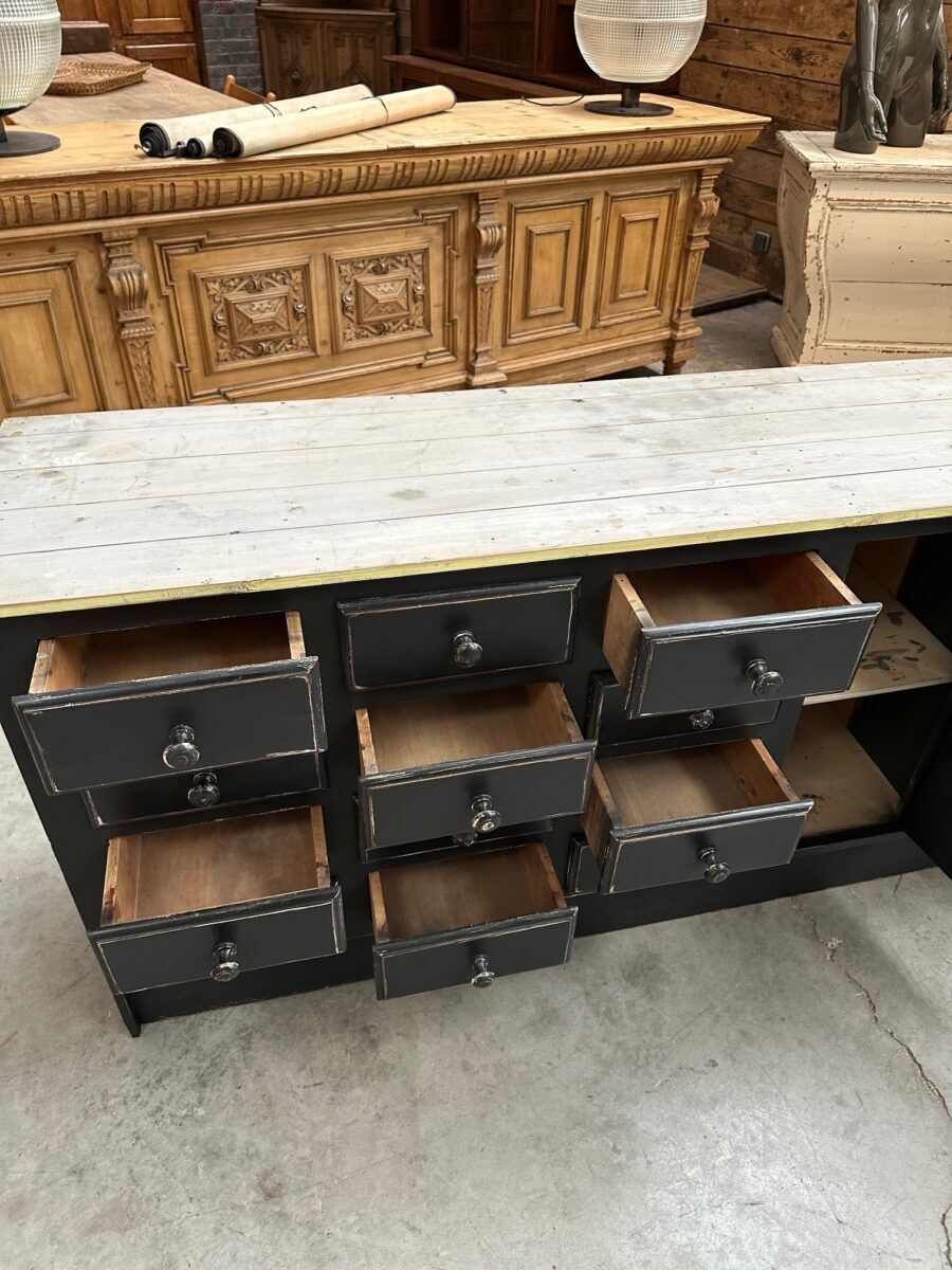 Workshop furniture from the early 20th century.