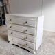Commode Art Déco blanche patinée