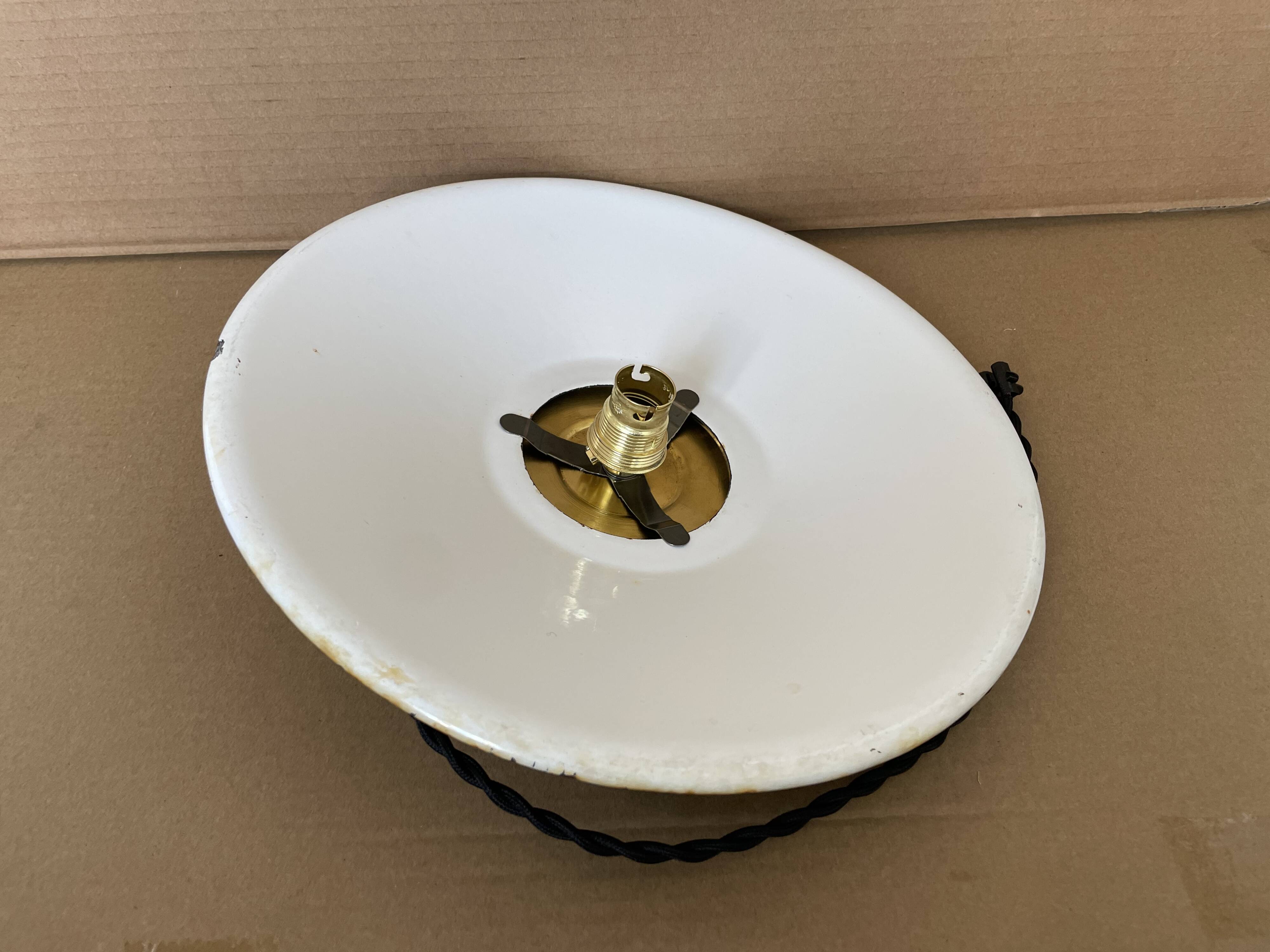 Old industrial pendant light