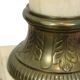 Antique Column Pedestal Onyx Marble and Bronze 19th Century 115cm