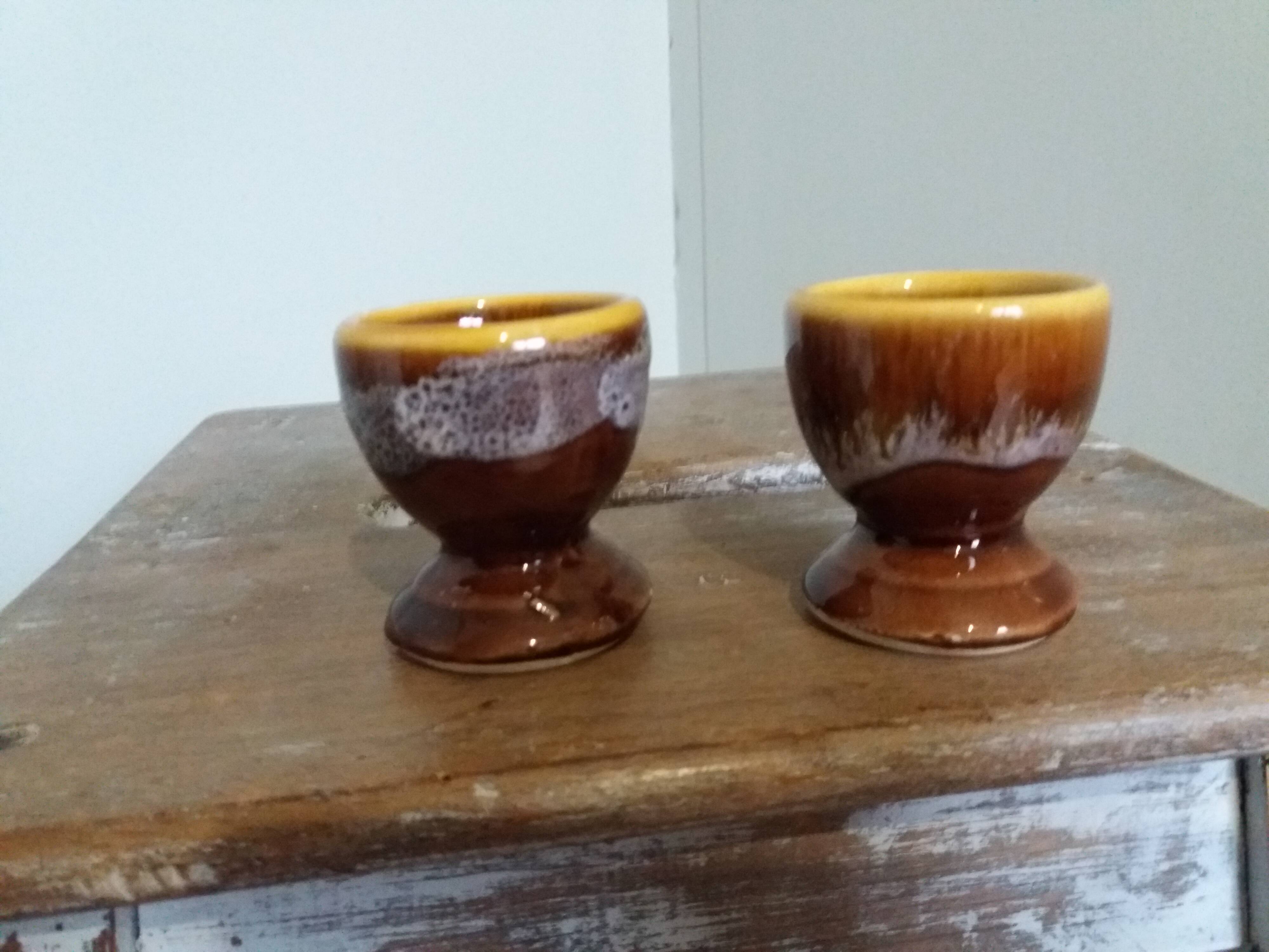 Coquetiers céramique flammée