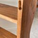 Shelf to stand or hang with 3 vintage wood trays