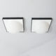 Paire d’appliques murales en acrylique italiennes extra large Space Age