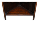 Buffet d'angle italien antique vers 1880 en bois dur avec incrustation de buis et miroir