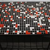 Vintage magazine rack with shelf