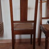 Paire de chaises cannées 1930, style louis XVI