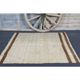 Vintage Turkish Hand-Knotted Wool Cotton Beige Kilim Area Rug 131x168