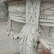 Beautiful antique wooden console with a marble top in Louis XVI style.