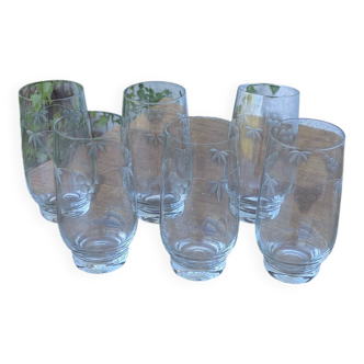 Antique orangeade glasses