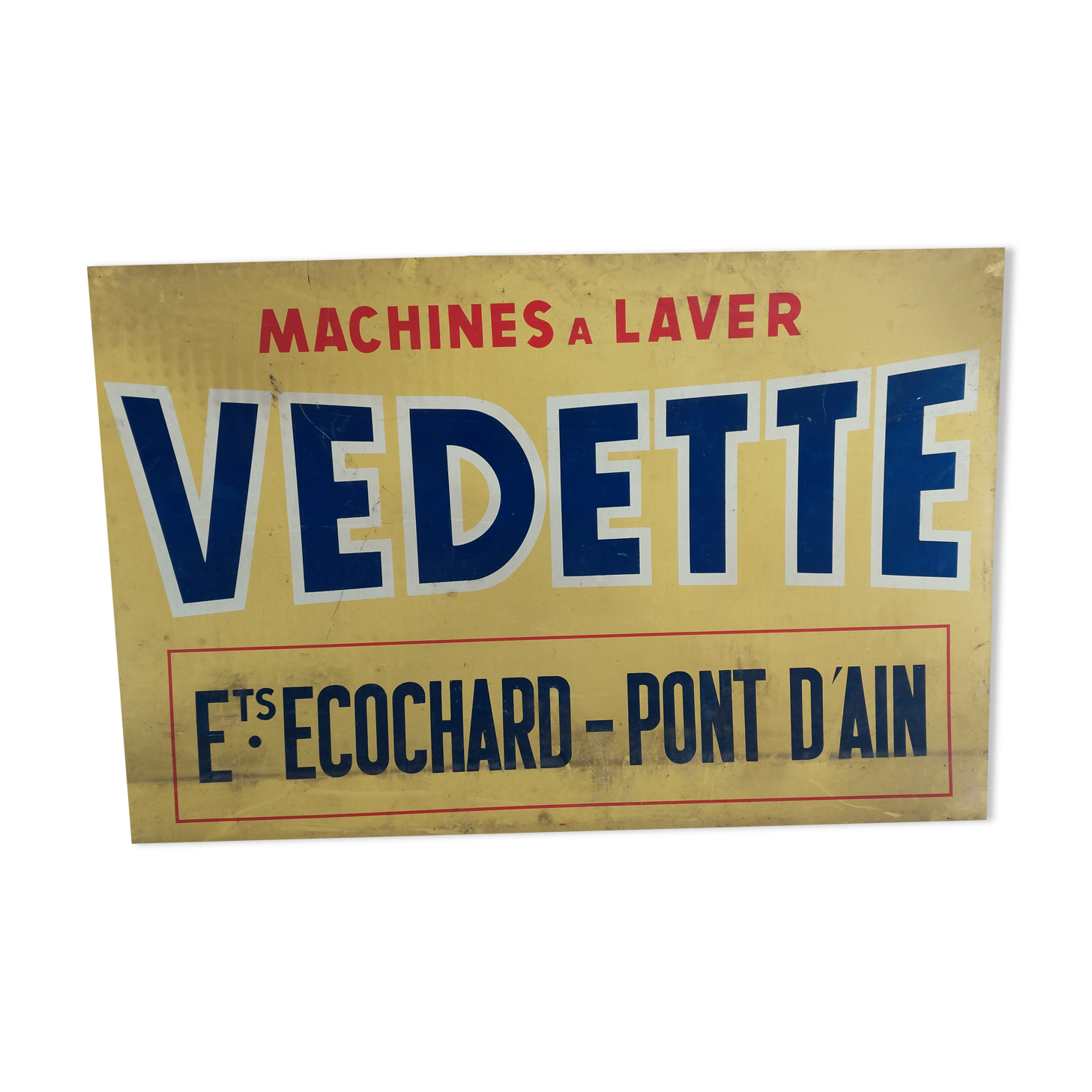 Panneau publicitaire tôle
