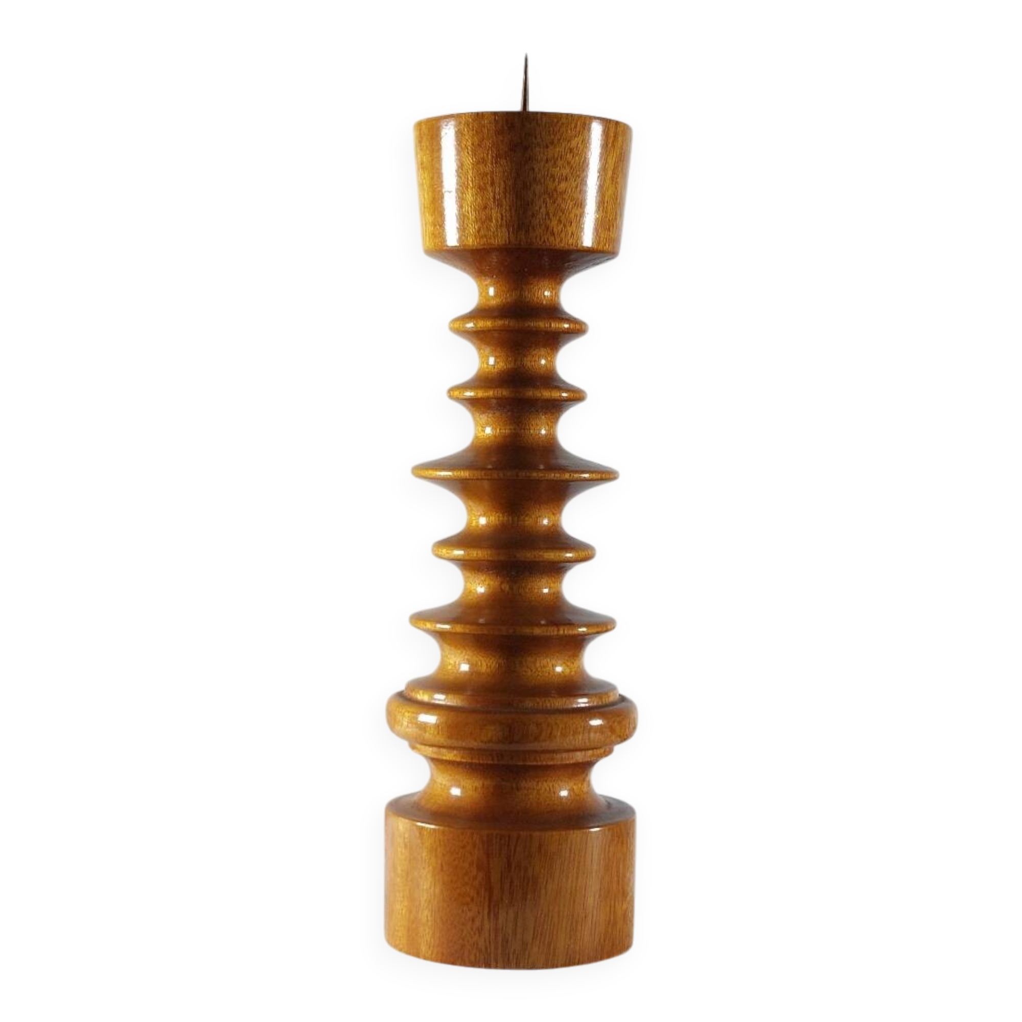 Vintage candle holder in an organic shape from the 1950s.