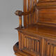 Large Neo-Gothic walnut entrance cloakroom carved by A. Hugnet