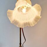 Art Nouveau bronze tulip lamp