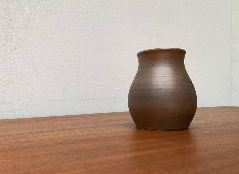 Mid-century ceramic vase signed H.W., 1960s
