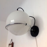 Wall lamp Raak opaline and chrome