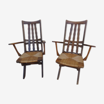 Pair of armchairs Triconfort year 1960 three position