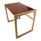 Table basse bois exotique vintage