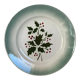 Old earthenware plate holly pattern