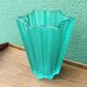 Molded pressed glass vase, 12-pointed star
