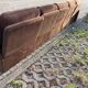 Vintage Modular Sofa in Brown Velvet Corduroy, 1970s