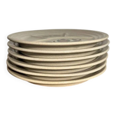 Vintage fondue plates