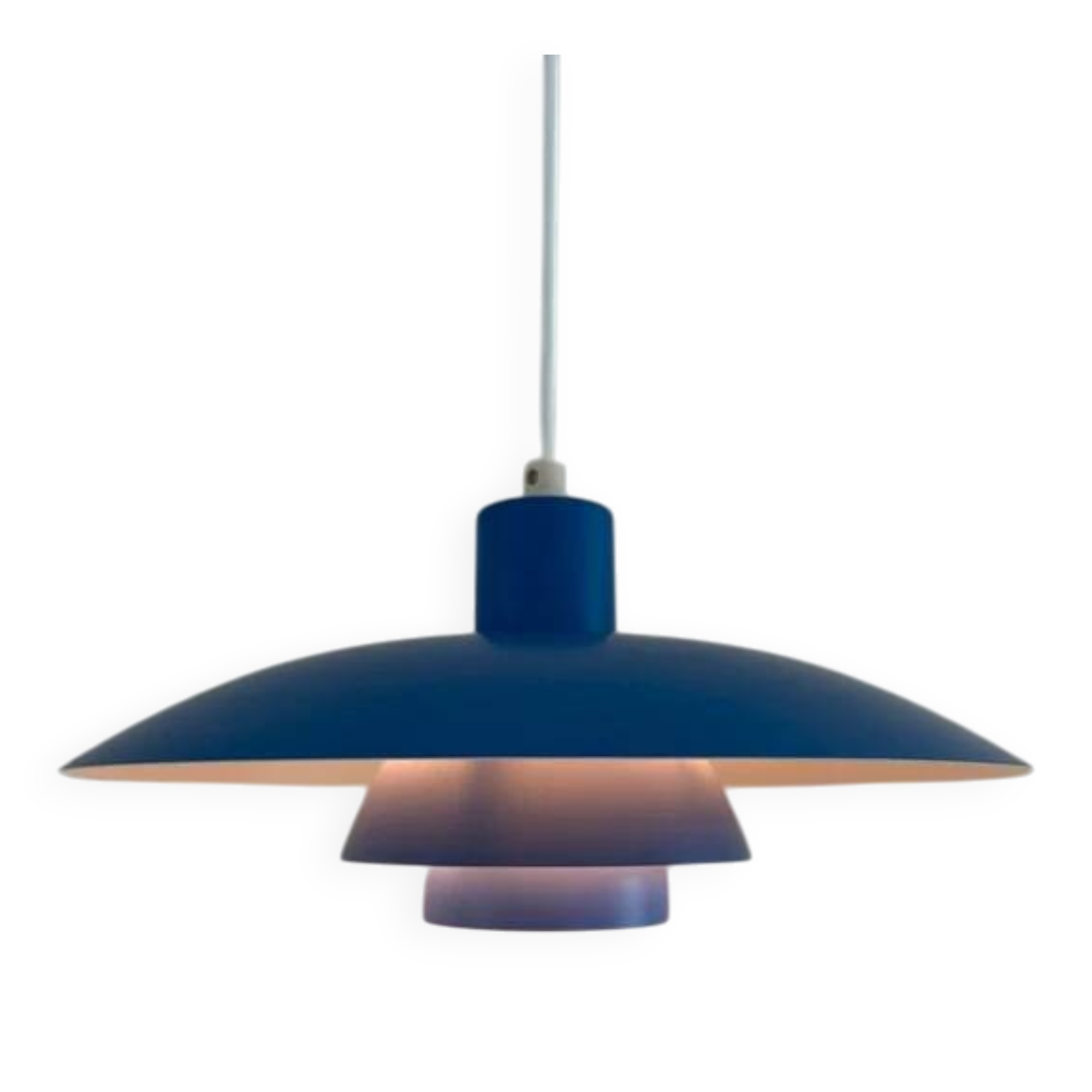 Vintage Louis Poulsen PH4/3 - rare blue, like new - Poul Henningsen - Danish design lamp