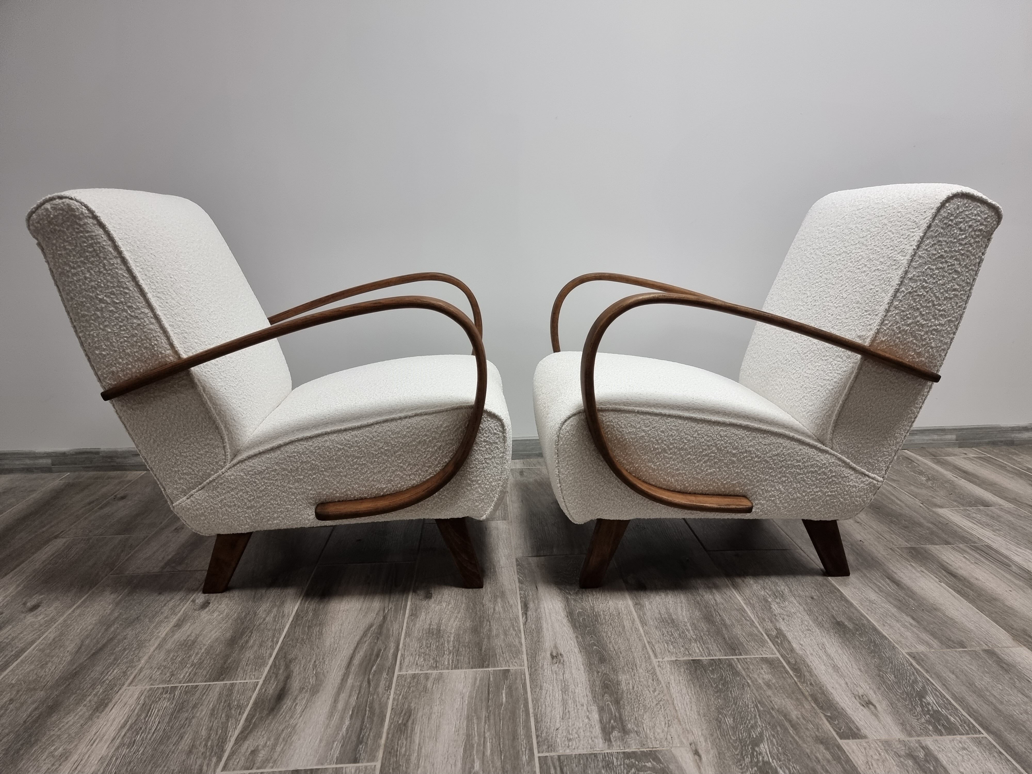 pair of armchairs by Jindrich Halabala