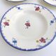 Set of 3 hollow plates in earthenware model Mary-Lou Digoin Sarreguemines